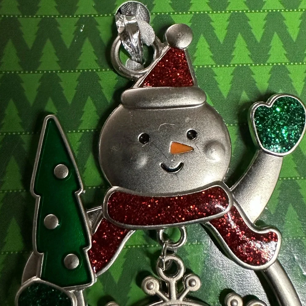 🌸 $3 if bundled CAMERON Engraved Collectible Snowman Christmas Ornament GANZ